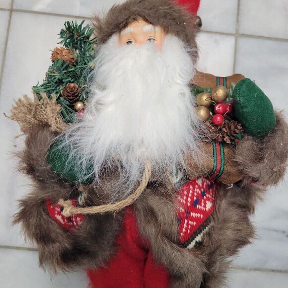 Santa Claus Standing Christmas Doll 21" Holiday Decorations Figurine - Picture 2 of 11
